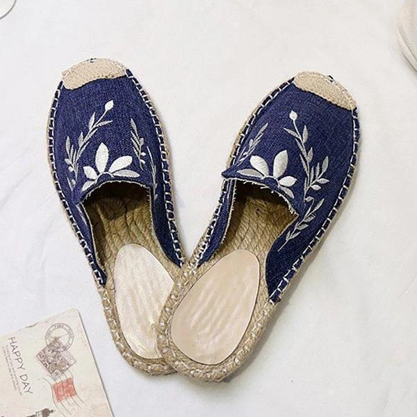 Mollyshoe Fashion Embroidered Espadrille Flat Slippers 10 Mollyshoe Fashion Embroidered Espadrille Flat Slippers