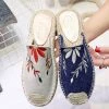 Mollyshoe Fashion Embroidered Espadrille Flat Slippers