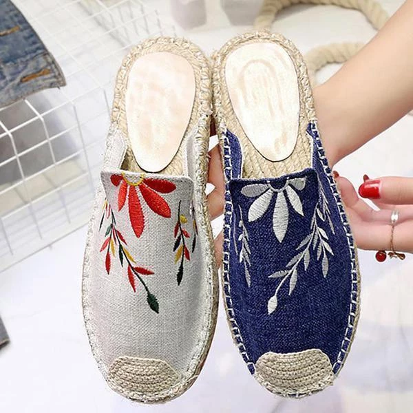 Mollyshoe Fashion Embroidered Espadrille Flat Slippers 3 Mollyshoe Fashion Embroidered Espadrille Flat Slippers