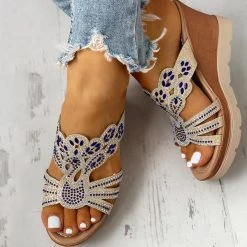 Mollyshoe Platform Wedge Casual Sandals