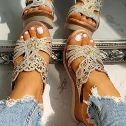 Mollyshoe Platform Wedge Casual Sandals