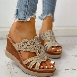 Mollyshoe Platform Wedge Casual Sandals
