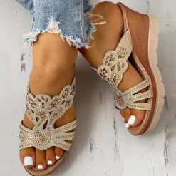 Mollyshoe Platform Wedge Casual Sandals