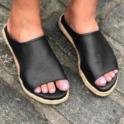 Mollyshoe Summer Casual Comfy Slip On Sandals