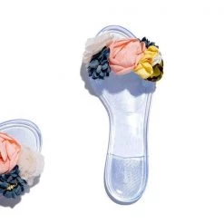 Mollyshoe Multi-Color Floral Clear Jelly Sandals 15 Mollyshoe Multi-Color Floral Clear Jelly Sandals