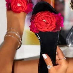 Mollyshoe Multi-Color Floral Clear Jelly Sandals 17 Mollyshoe Multi-Color Floral Clear Jelly Sandals