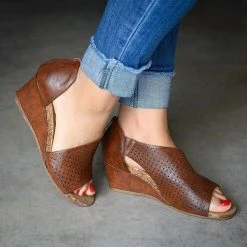 Mollyshoe Women Summer Vintage Wedge Sandals