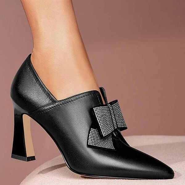 Mollyshoe Women's PU Kitten Heel Pumps Low Top Heels 4 Mollyshoe Women's PU Kitten Heel Pumps Low Top Heels