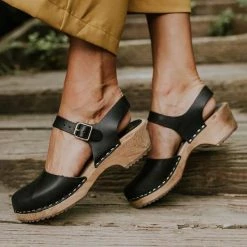 Mollyshoe Ankle Strap Chunky Heel Low Platform Sandals