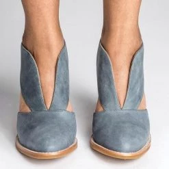 Mollyshoe Round Toe Women Chunky Heel Casual Pu Ankle Boots