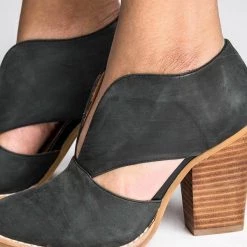 Mollyshoe Round Toe Women Chunky Heel Casual Pu Ankle Boots