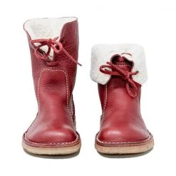 Mollyshoe Women Winter Vintage Boots Warm Unisex Lace-up Shoes