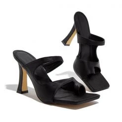 Heels Mollyshoe Toe Loop Squared Toe Flip-flops Sandals