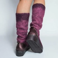 Mollyshoe Women Stylish Mixed Colors Slip On Platform High Boots