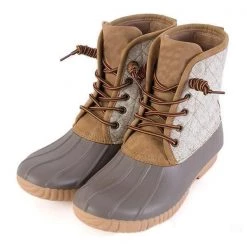 Mollyshoe Women Waterproof Lace Up Duck Boots