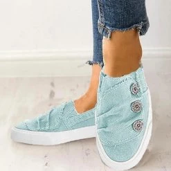 Mollyshoe Women Casual Button Comfy Sneakers