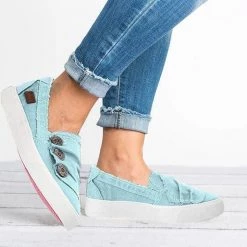 Mollyshoe Women Casual Button Comfy Sneakers