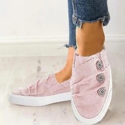 Mollyshoe Women Casual Button Comfy Sneakers