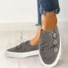 Mollyshoe Women Casual Button Comfy Sneakers
