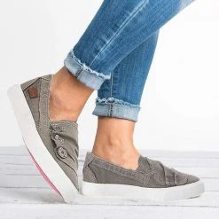 Mollyshoe Women Casual Button Comfy Sneakers