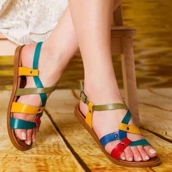 Mollyshoe Color Leather Daily Summer Sandals 4 Mollyshoe Color Leather Daily Summer Sandals