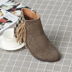 Mollyshoe Chunky Heel Faux Leather Tassel Boots 17 Mollyshoe Chunky Heel Faux Leather Tassel Boots