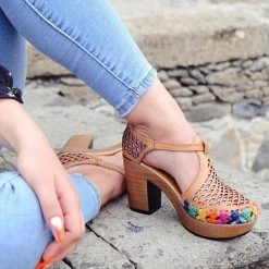 Mollyshoe Women's Colored Closed Toe Mesh Sandals Heels 17 Mollyshoe Women's Colored Closed Toe Mesh Sandals Heels