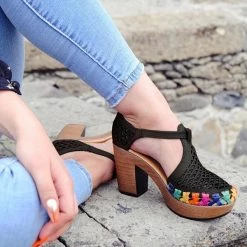 Mollyshoe Women's Colored Closed Toe Mesh Sandals Heels 23 Mollyshoe Women's Colored Closed Toe Mesh Sandals Heels