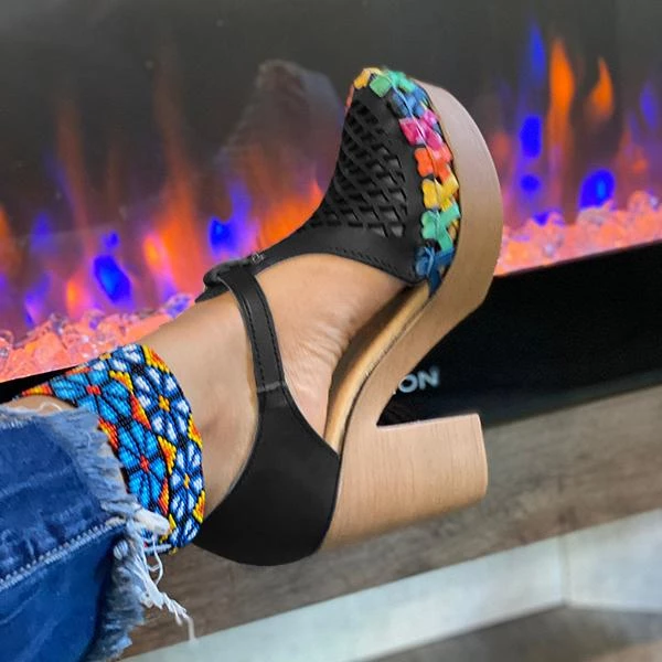 Mollyshoe Women's Colored Closed Toe Mesh Sandals Heels 12 Mollyshoe Women's Colored Closed Toe Mesh Sandals Heels