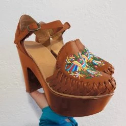 Heels Mollyshoe Women's Summer Solid Color Woven Closed Toe High Heel Sandals