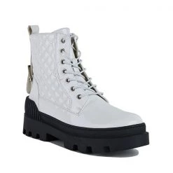 Mollyshoe Women Vintage Motorcycle Mid Heel Platform Boots