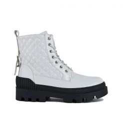 Mollyshoe Women Vintage Motorcycle Mid Heel Platform Boots