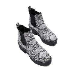 Mollyshoe Women Casual Snakeskin Platform Slip On Boots 23 Mollyshoe Women Casual Snakeskin Platform Slip On Boots