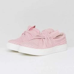 Mollyshoe Women Knitted Twist Slip On Sneakers