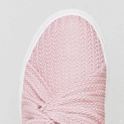 Mollyshoe Women Knitted Twist Slip On Sneakers