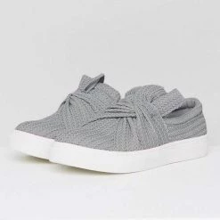 Mollyshoe Women Knitted Twist Slip On Sneakers