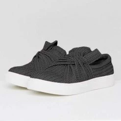 Mollyshoe Women Knitted Twist Slip On Sneakers