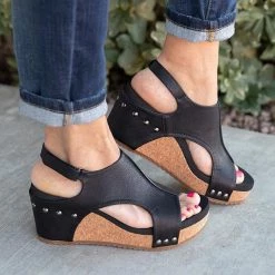 Mollyshoe Women Fashion Comfy Wedges Heels