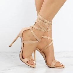 Weekly Best Seller Mollyshoe Lace-Up Closure Single Sole Heels