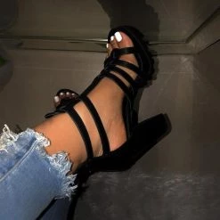 Mollyshoe Platform Open Toe Heels