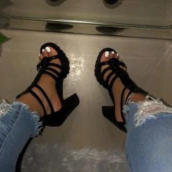 Mollyshoe Platform Open Toe Heels