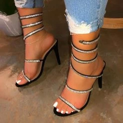 Mollyshoe Lightly Padded Insole Spiral Heels