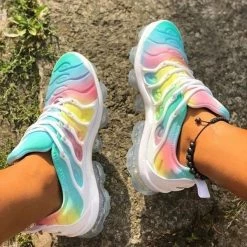 Mollyshoe Lace-Up Closed Toe Low-Cut Upper Sneakers