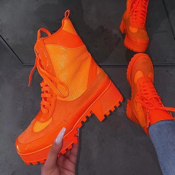 Mollyshoe Snake Print Platform Patchwork Color Block Boots 3 Mollyshoe Snake Print Platform Patchwork Color Block Boots