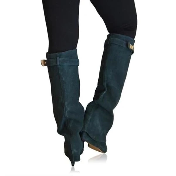 Mollyshoe Stylish Faux Leather Hidden Heel Tall Boots 8 Mollyshoe Stylish Faux Leather Hidden Heel Tall Boots