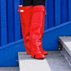 Mollyshoe Stylish Faux Leather Hidden Heel Tall Boots 25 Mollyshoe Stylish Faux Leather Hidden Heel Tall Boots