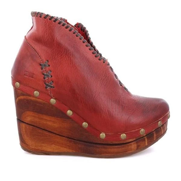 Wedges Mollyshoe Whip Stitch Faux Leather Zipper Wedge Heel Ankle Boots 11 Wedges Mollyshoe Whip Stitch Faux Leather Zipper Wedge Heel Ankle Boots