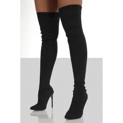 Mollyshoe Stylish Knitting Stiletto Over The Knee Boots