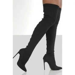 Mollyshoe Stylish Knitting Stiletto Over The Knee Boots