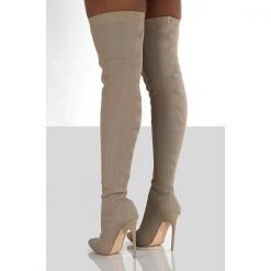 Mollyshoe Stylish Knitting Stiletto Over The Knee Boots